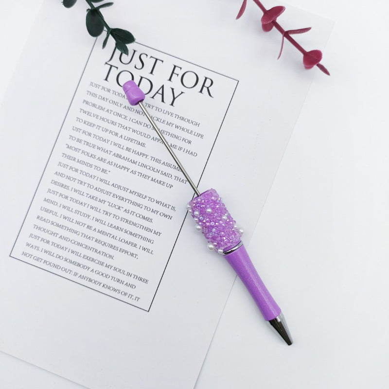 Wholesale DIY Pearl Star Bead Pen Educational Sugar Ballpoint Pen